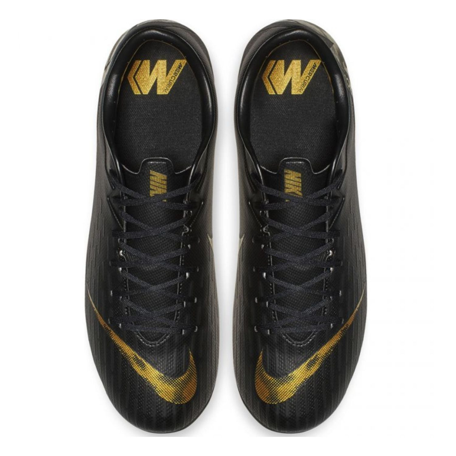 Kopačky NIKE Mercurial Vapor 12 Academy FG/MG Black / Gold - Kopačky - 3