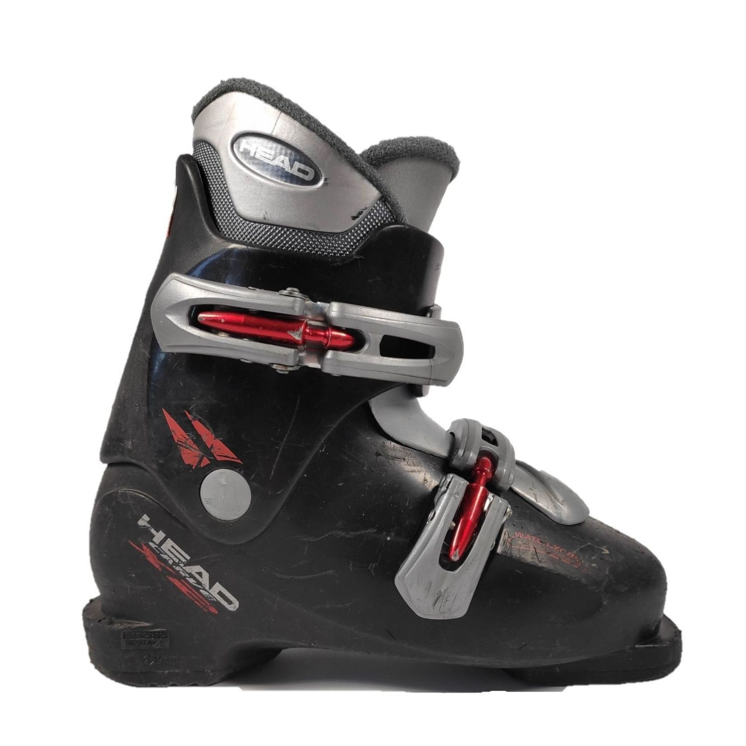Jazdené bazárové lyžiarky HEAD Carve X2 Black / Red - Detské lyžiarky - 1