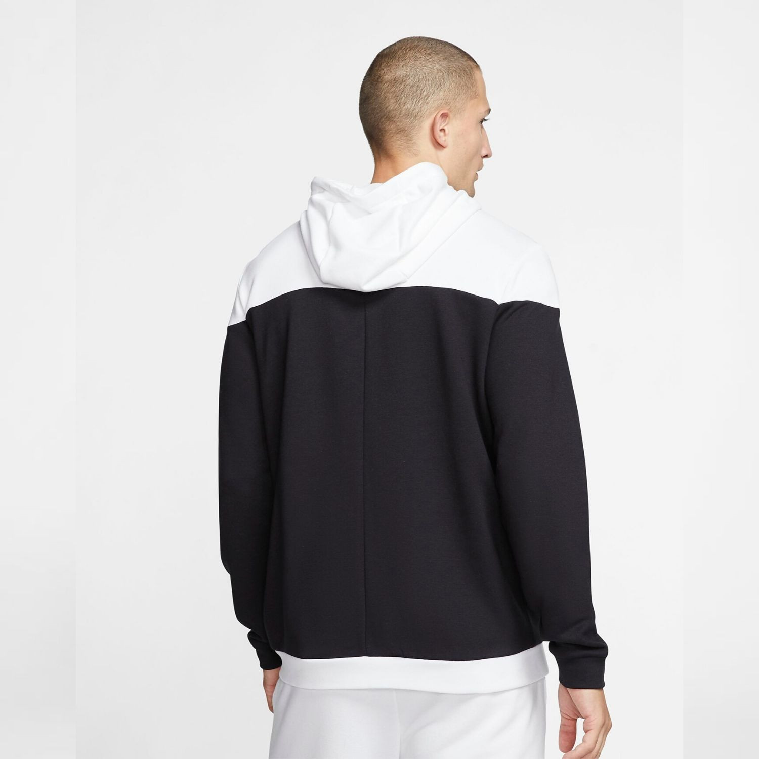 Mikina NIKE Dri-Fit FZ White/Black - Mikiny s kapucňou - 3