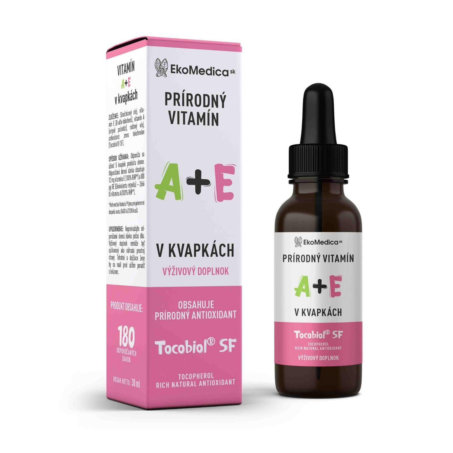 EkoMedica Prírodné VITAMÍNY A + E v spreji - Prírodné vitamíny - 1