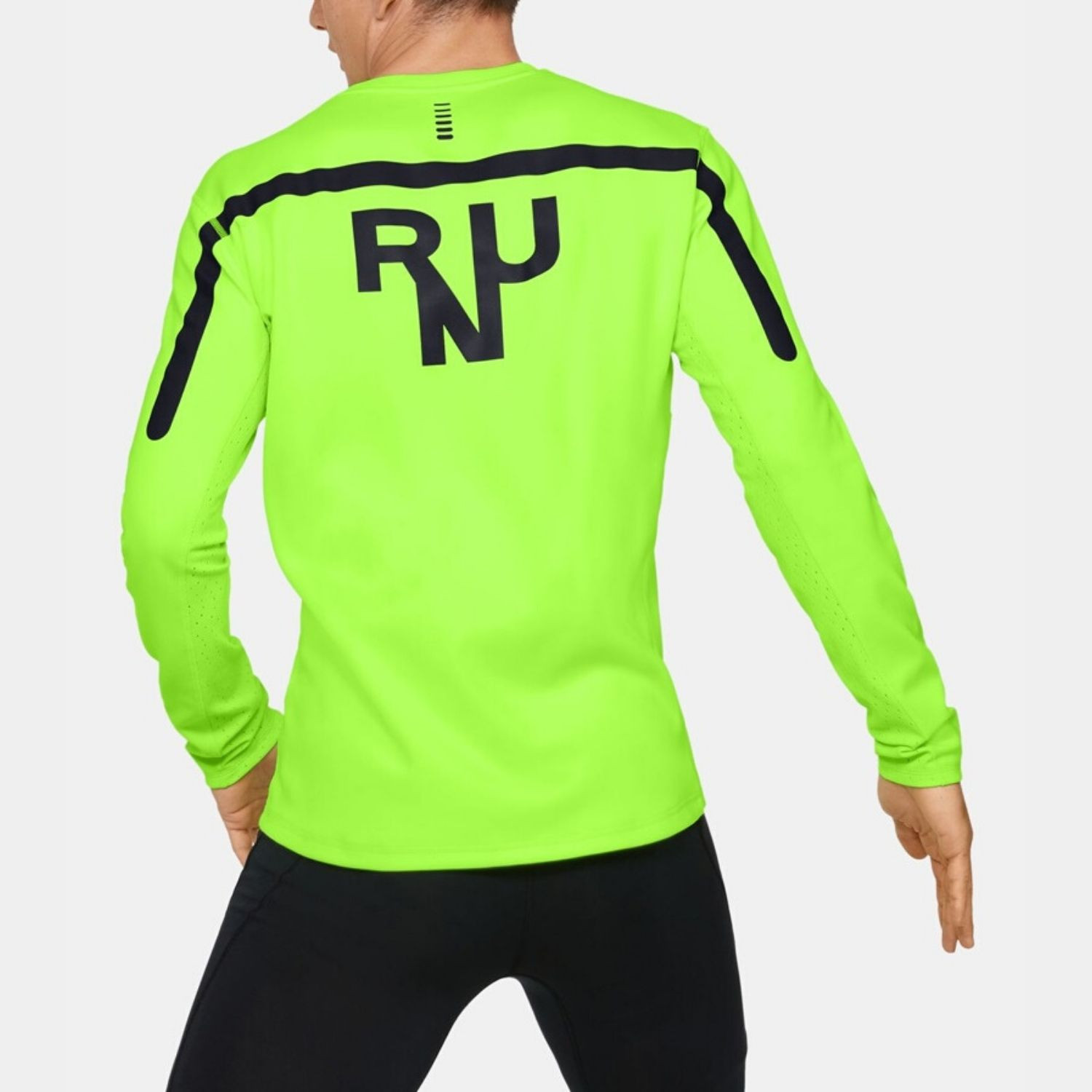Mikina UNDER ARMOUR Qualifier Coldgear Long Sleeve Lime - Mikiny bez kapucne - 1