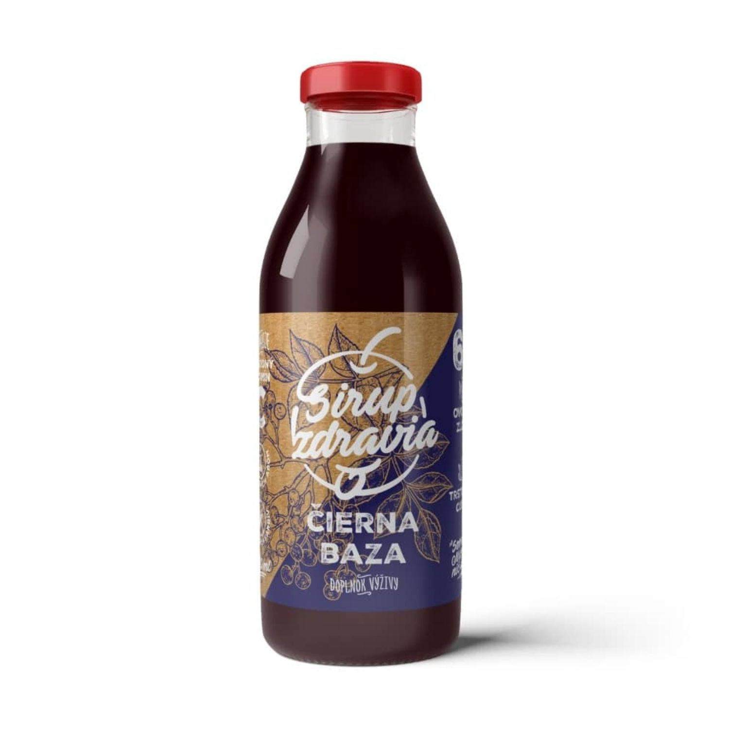 EkoMedica Sirup zdravia Čierna baza 300 ml - Prírodné sirupy - 1
