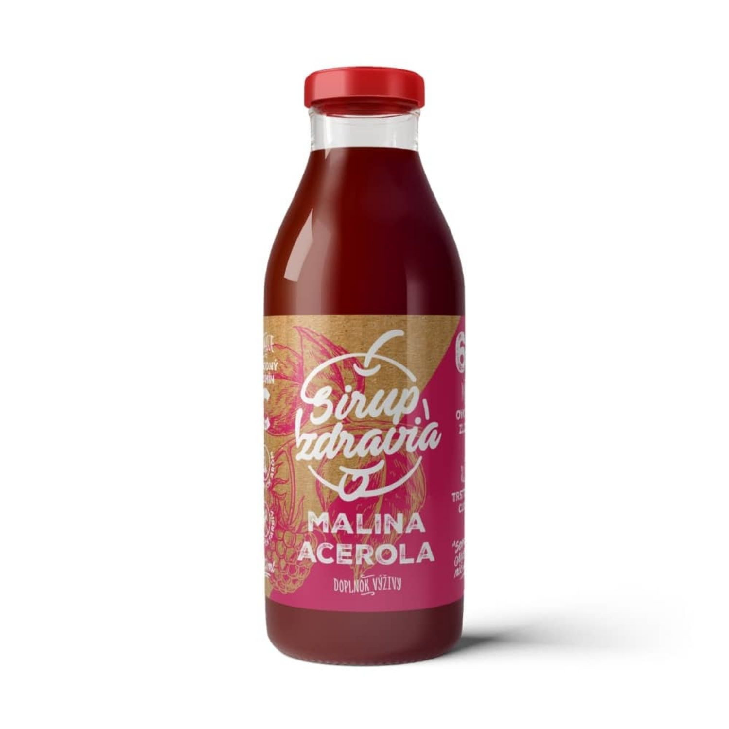 EkoMedica Sirup zdravia Malina + Acerola 300 ml - Prírodné sirupy - 1