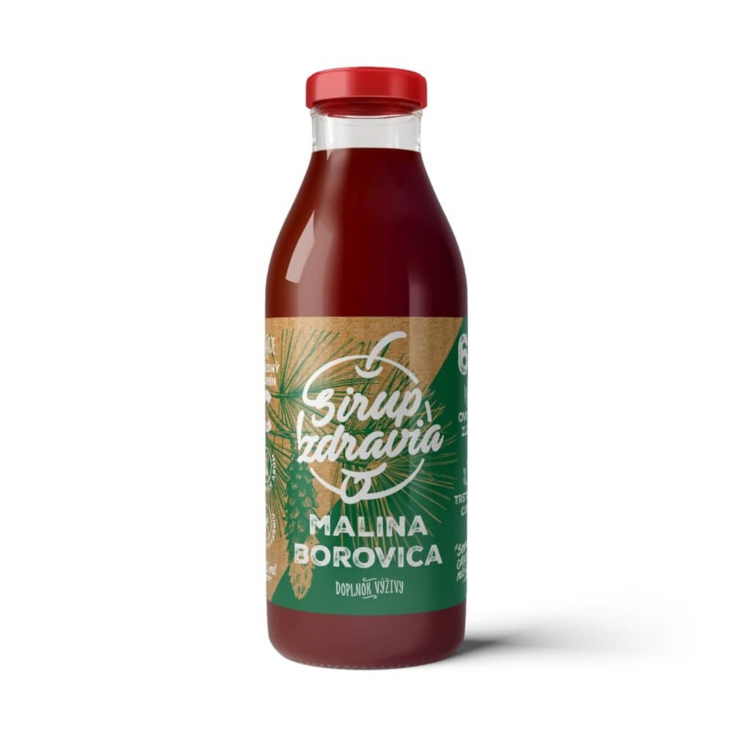 EkoMedica Sirup zdravia Malina + Borovica 300 ml - Prírodné sirupy - 1