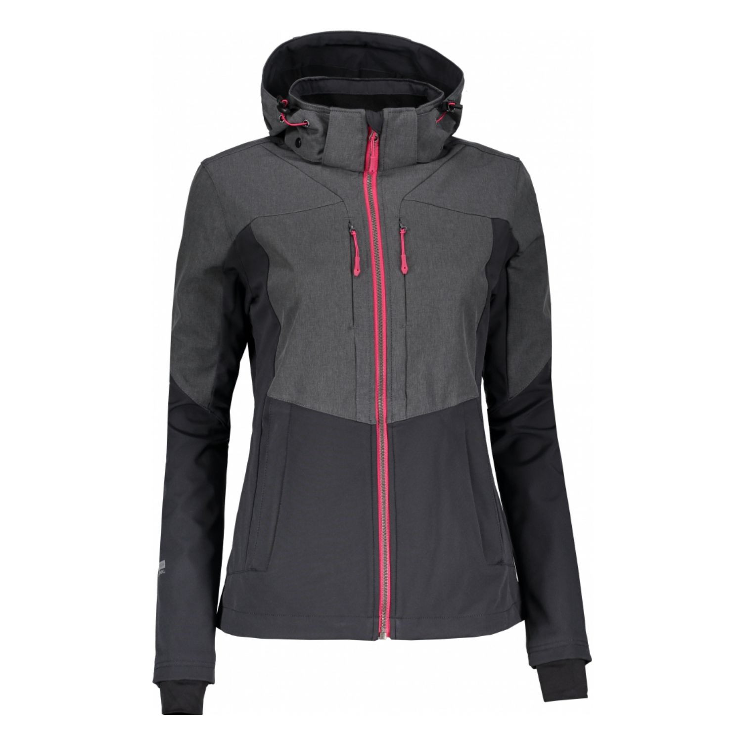 Bunda ICEPEAK Liljan Black/Pink - Bundy & Overaly & Vesty - 2