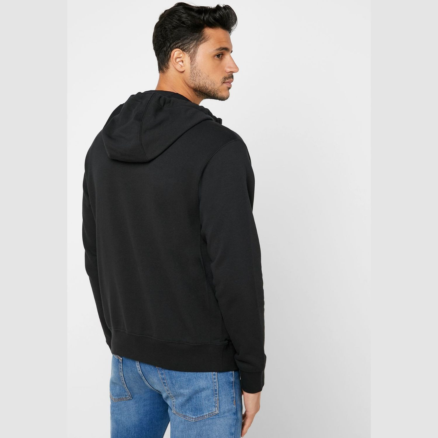 Mikina NIKE M NSW Club Hoodie FZ FT Black - Mikiny s kapucňou - 2