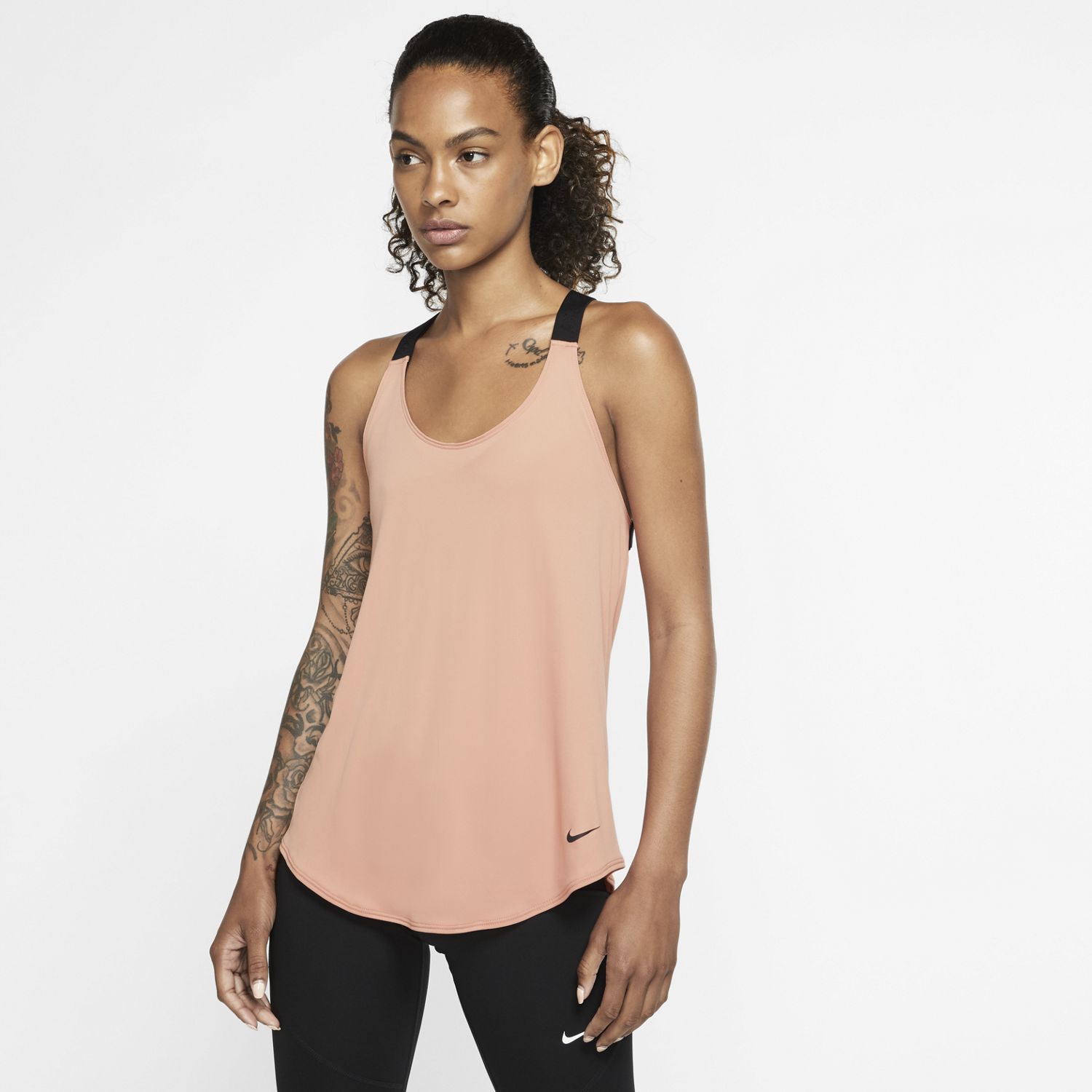 Dámske tielko NIKE Dry Elastika Pink/Black - Dámske oblečenie - 1