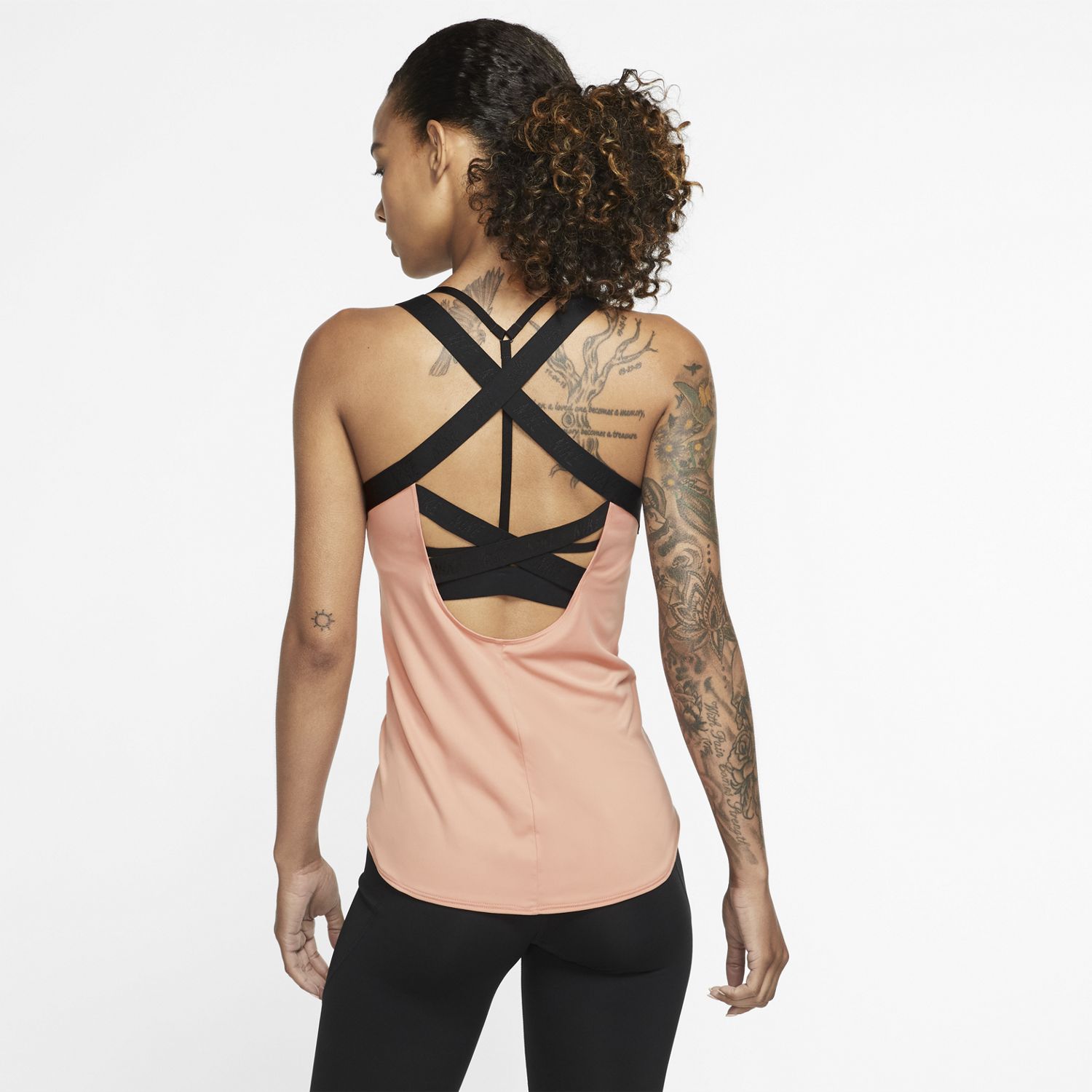 Dámske tielko NIKE Dry Elastika Pink/Black - Dámske oblečenie - 2