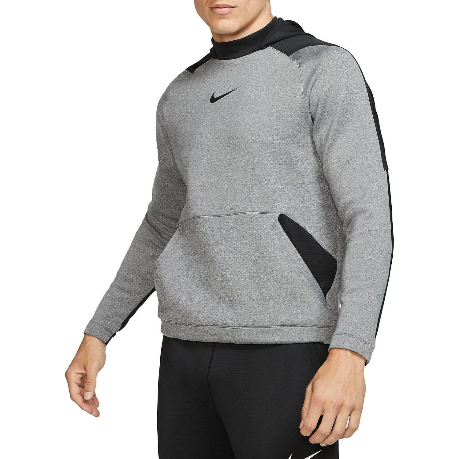Mikina NIKE M NK HD PO FLC NPC Grey - Mikiny s kapucňou - 1