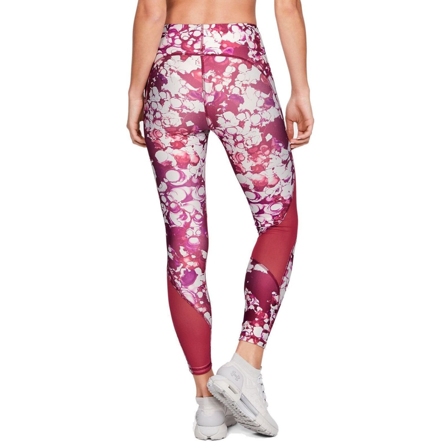 Dámske legíny UNDER ARMOUR HeatGear Armour Ankle Crop Print Pink - Legíny - 2