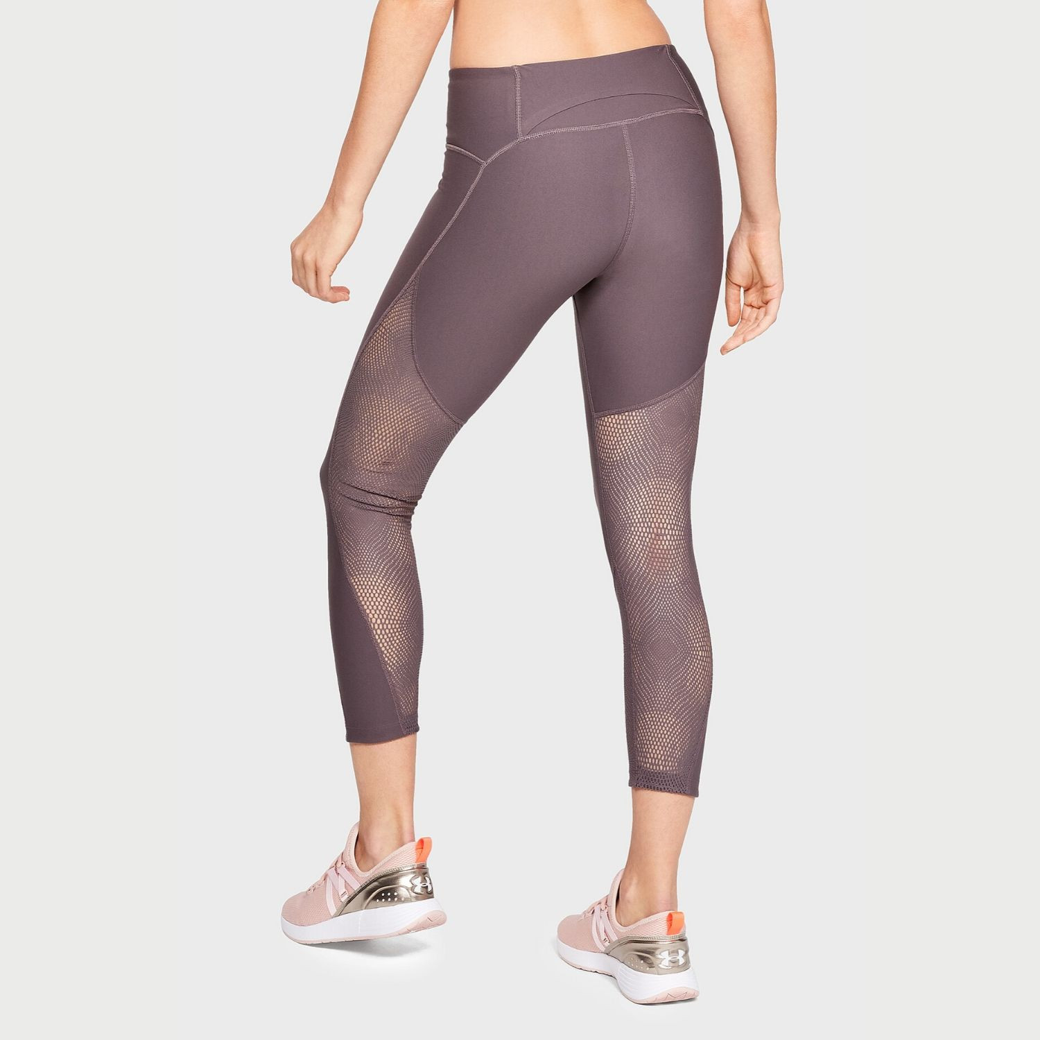 Legíny UNDER ARMOUR Vanish Mesh Crop Gray - Legíny - 2