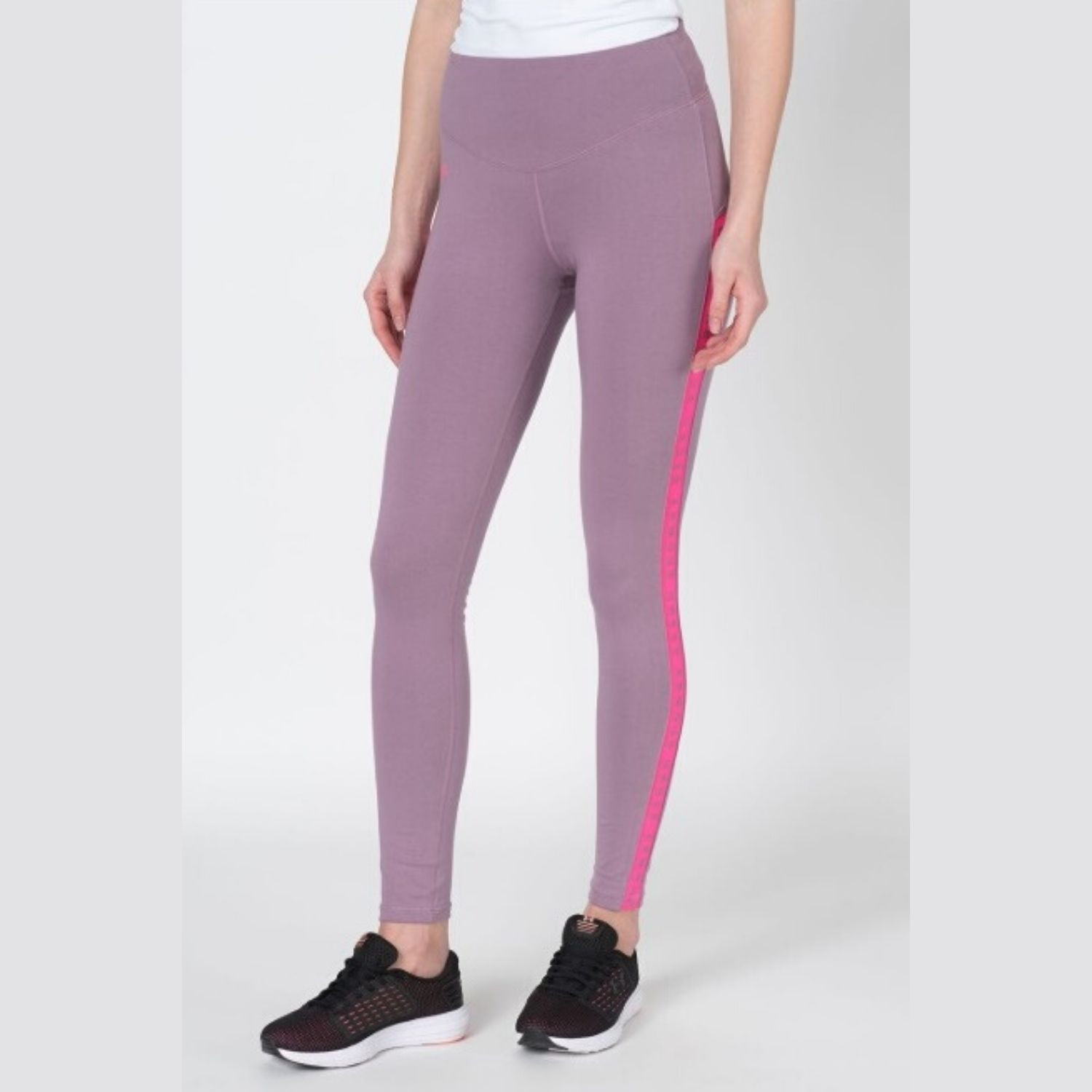 Dámske legíny UNDER ARMOUR Taped Favorite Legging Purple Prime - Legíny - 1