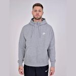 Mikina NIKE M NSW Club Hoodie FZ BB Grey