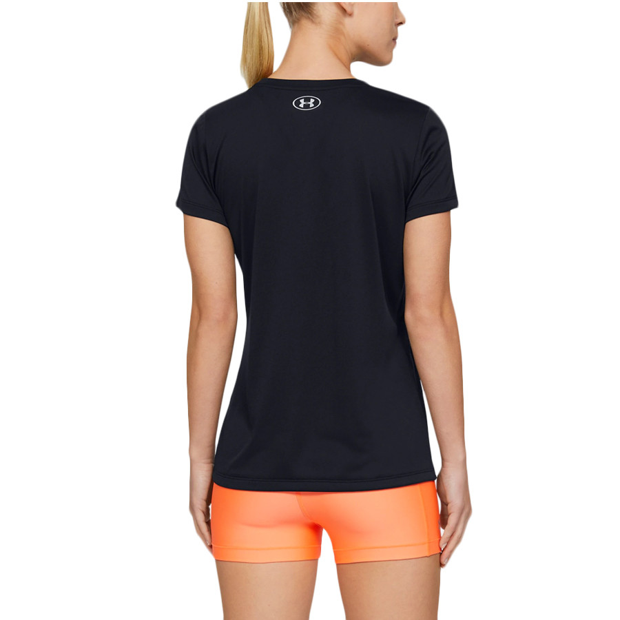 Dámske tričko UNDER ARMOUR Tech SSC Graphic Black/Peach Plasma - Dámske oblečenie - 2