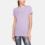 Dámske tričko UNDER ARMOUR Graphic Big Logo Classic Crew Purple