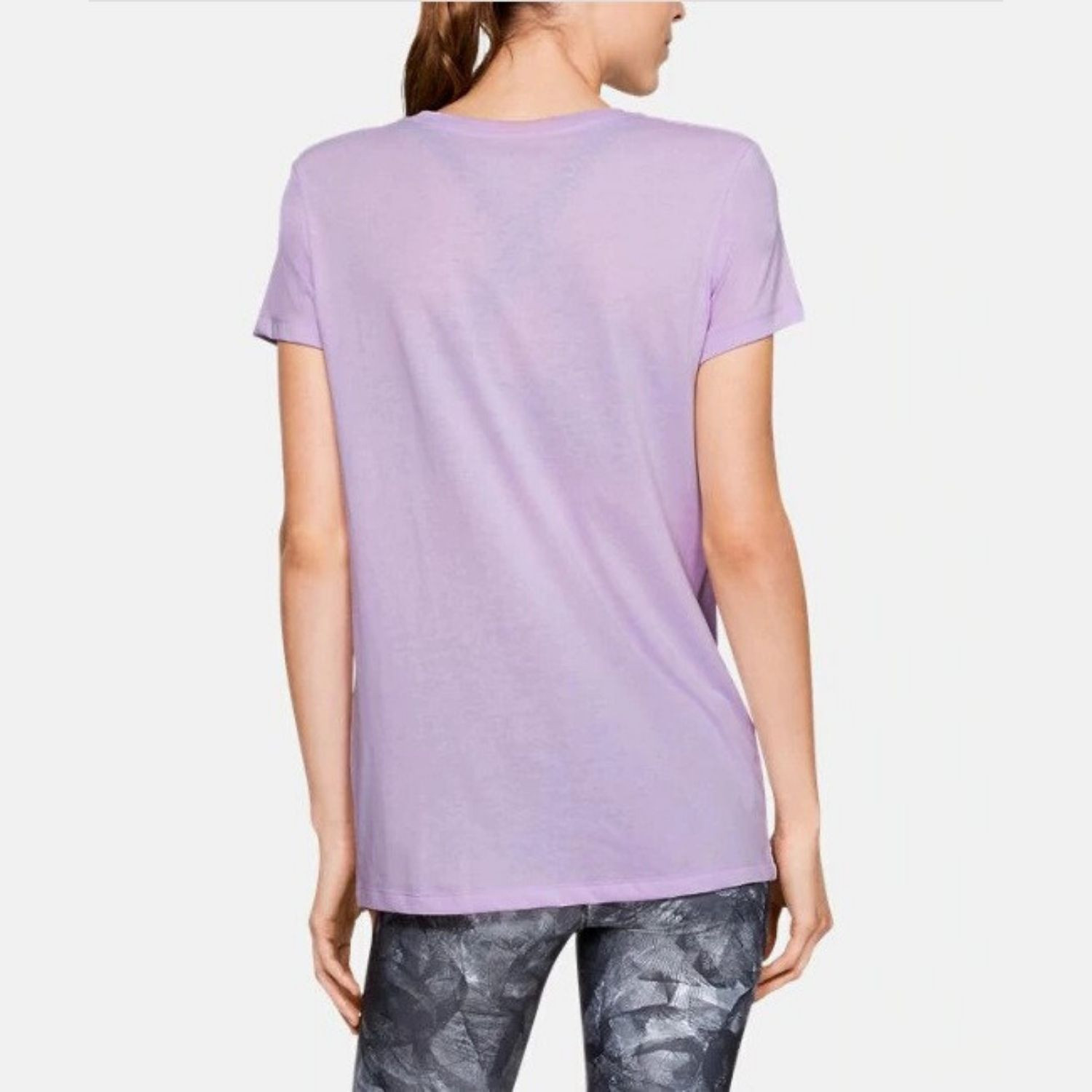 Dámske tričko UNDER ARMOUR Graphic Big Logo Classic Crew Purple - Dámske oblečenie - 2