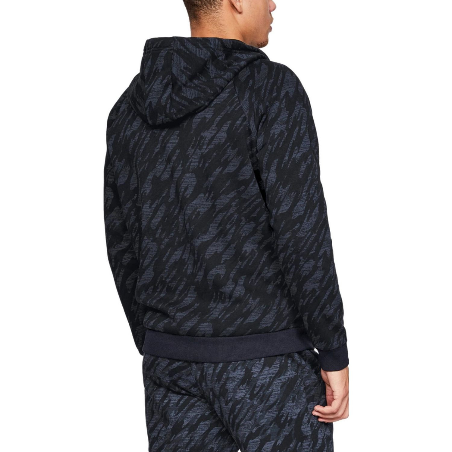 Mikina UNDER ARMOUR Rival Fleece Camo Full Zip Black - Mikiny s kapucňou - 2