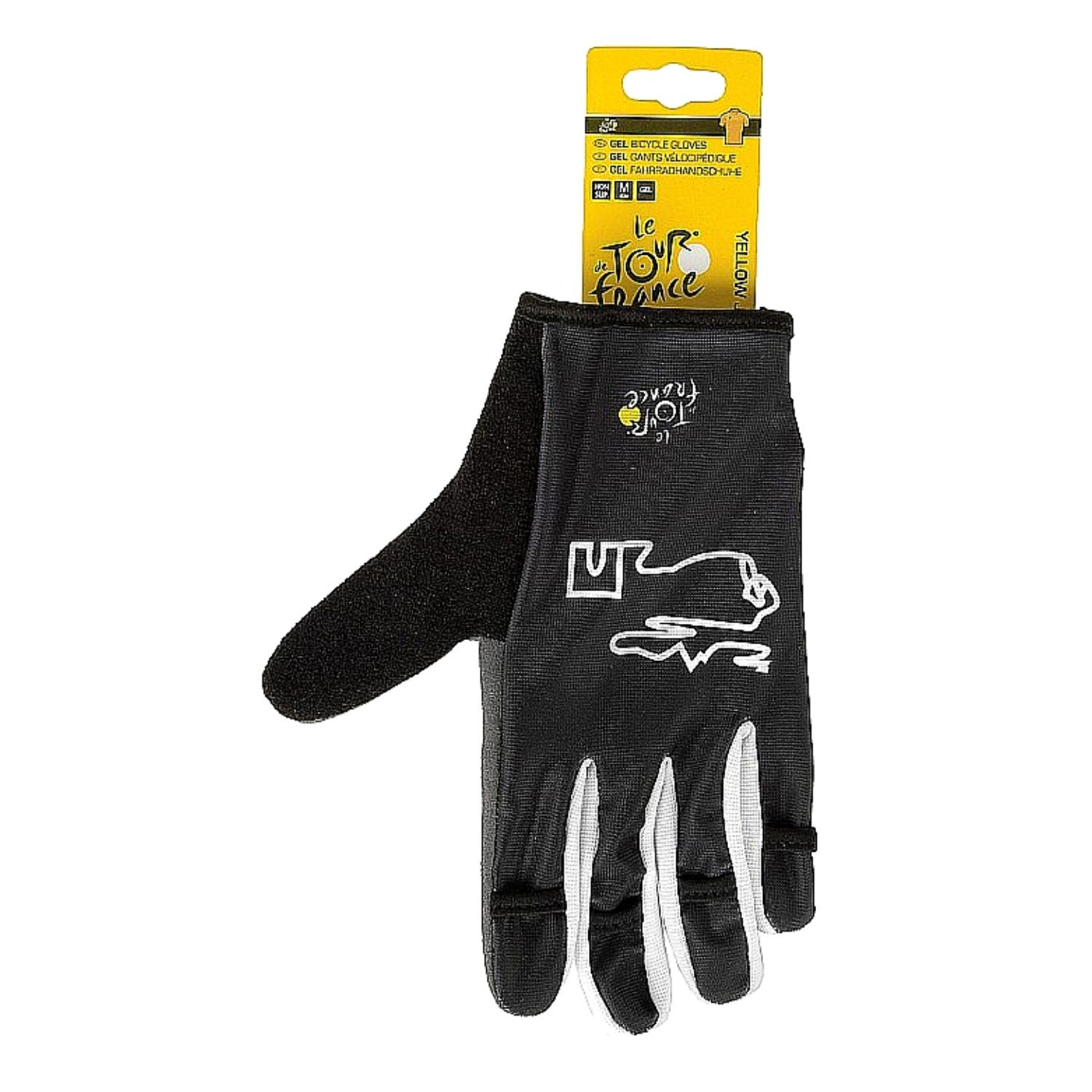 Rukavice TOUR DE FRANCE Gel Black/Grey - Cyklo rukavice - 3