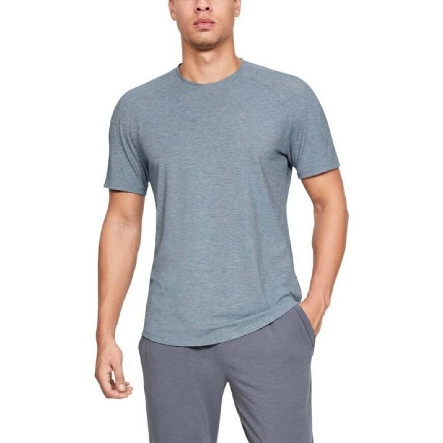 Tričko UNDER ARMOUR Athlete Recovery Travel Grey - OBLEČENIE - 1
