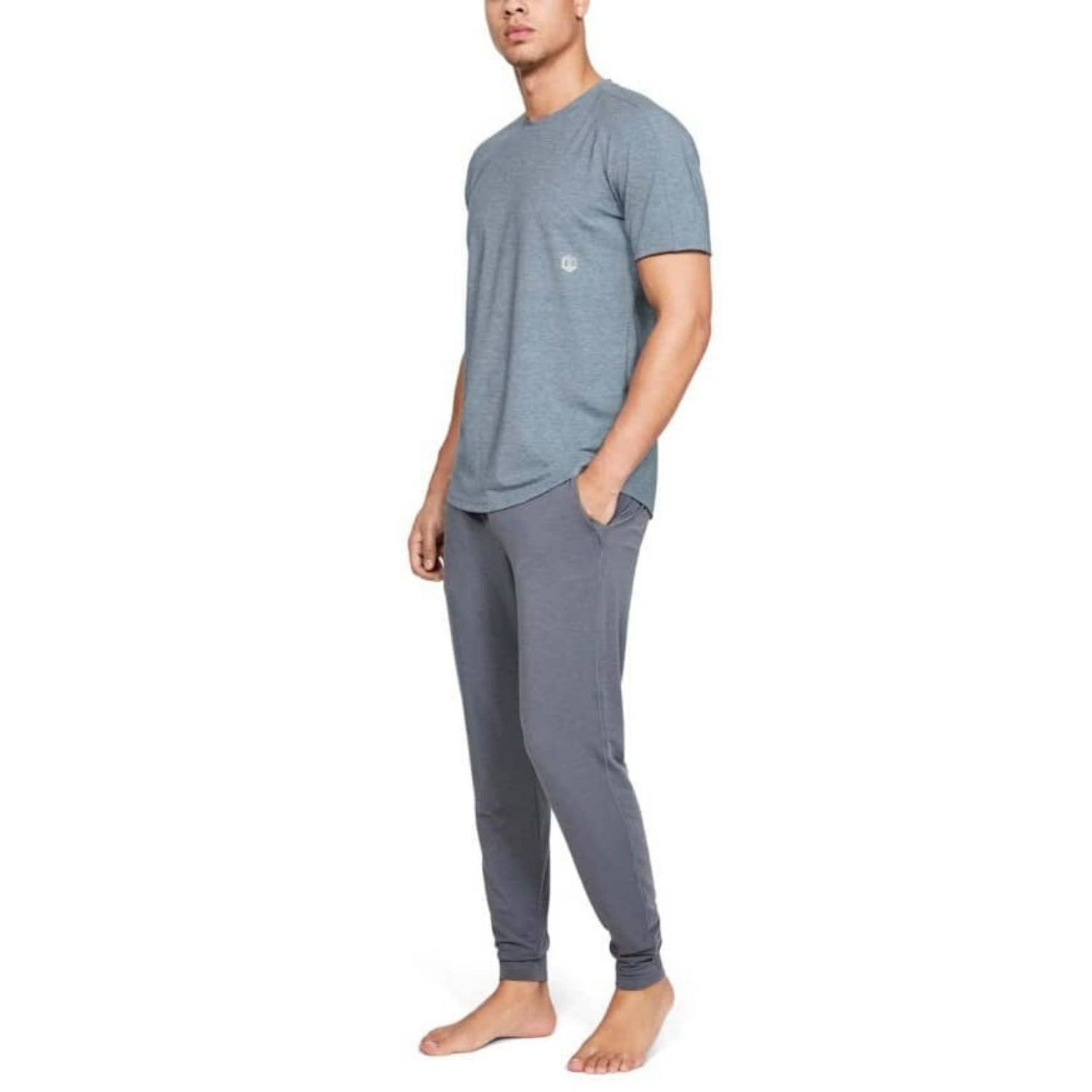 Tričko UNDER ARMOUR Athlete Recovery Travel Grey - OBLEČENIE - 3