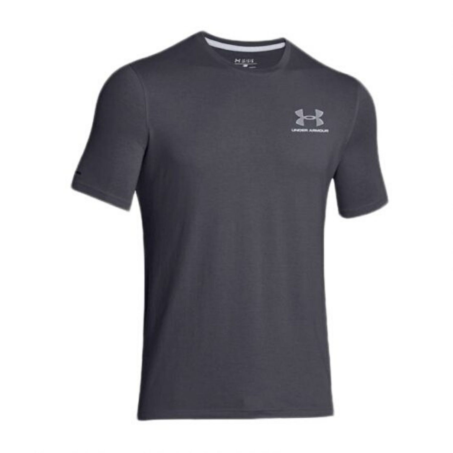 Tričko UNDER ARMOUR CC Left Chest Lockup Grey/White - OBLEČENIE - 2