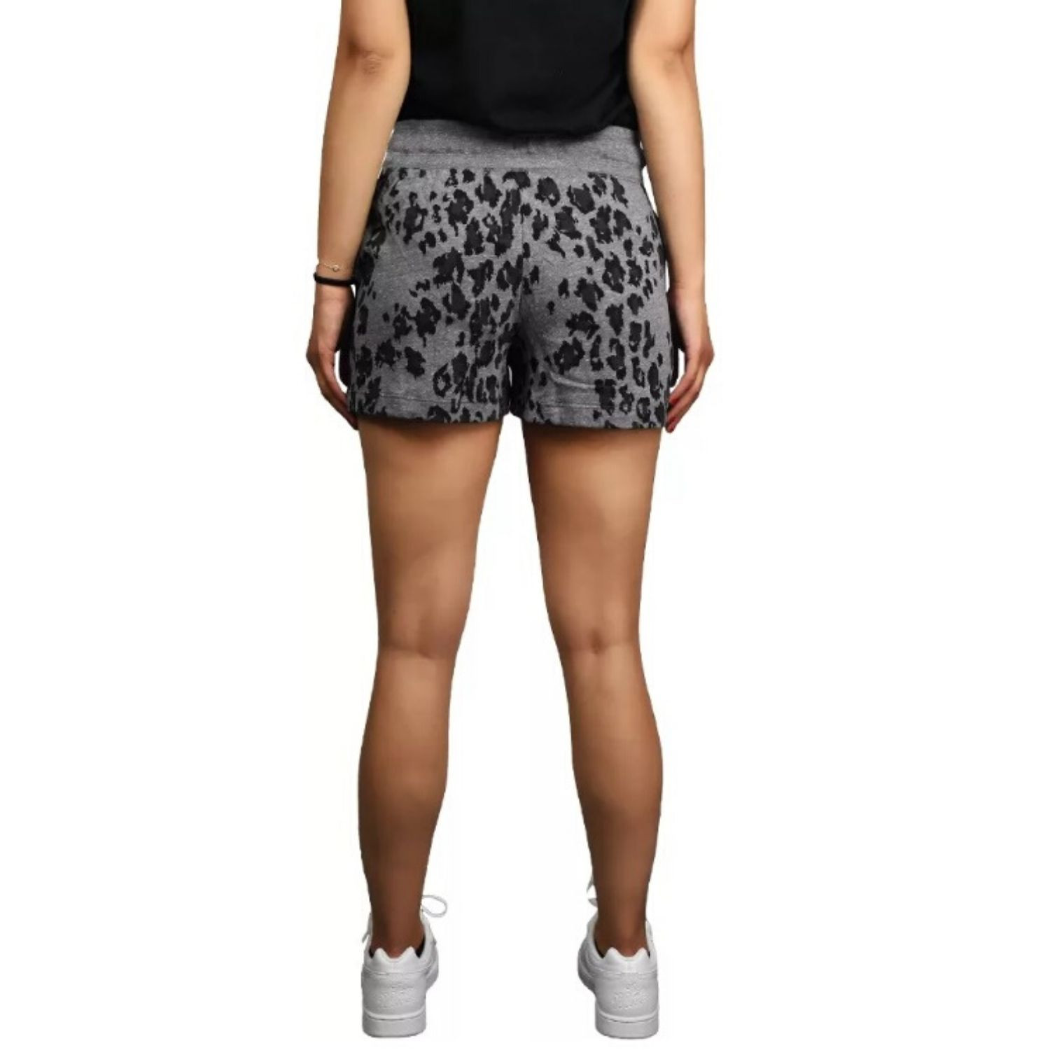 Šortky NIKE Gym Vntg Leopard Black/Sail - Dámske oblečenie - 4