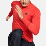 Tričko UNDER ARMOUR ColdGear Rush Compression SS Orange