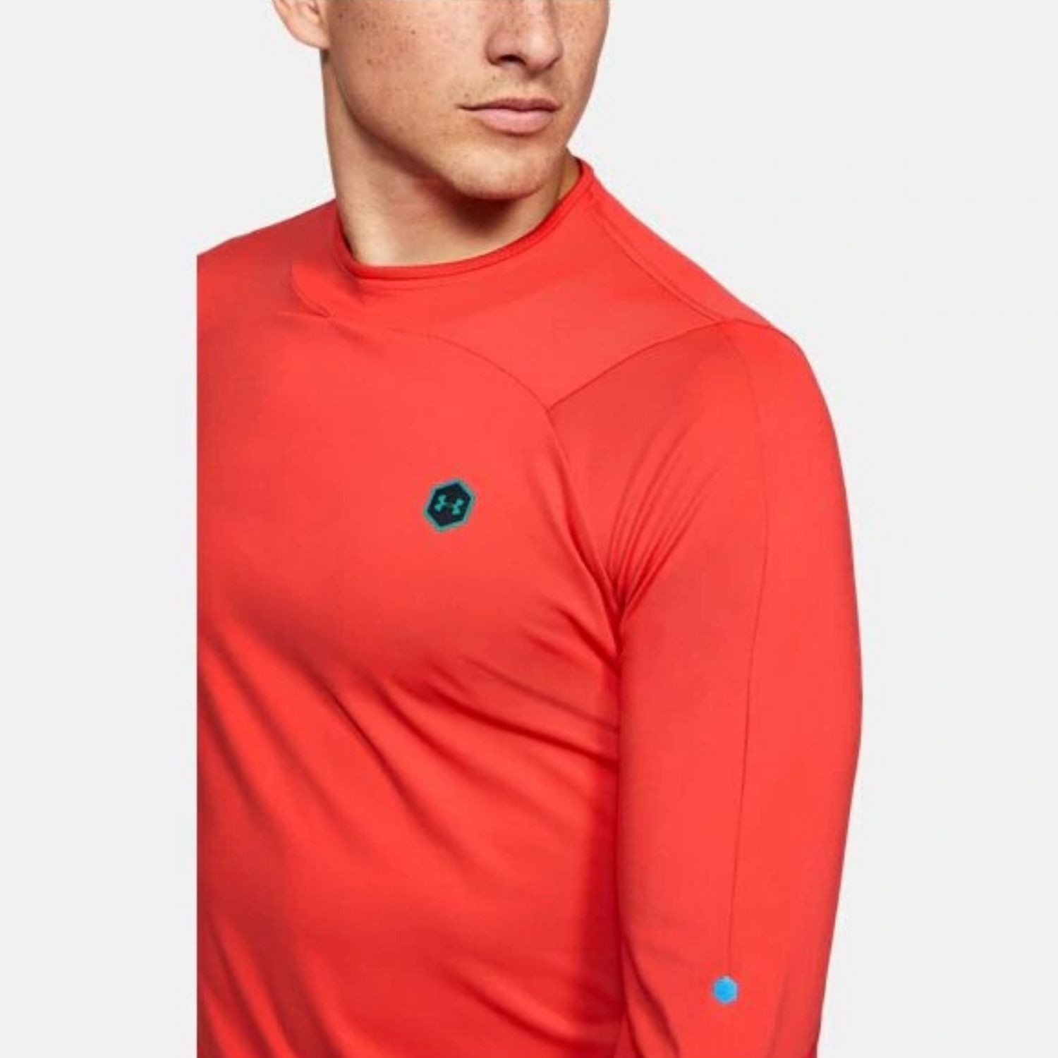Tričko UNDER ARMOUR ColdGear Rush Compression SS Orange - OBLEČENIE - 6