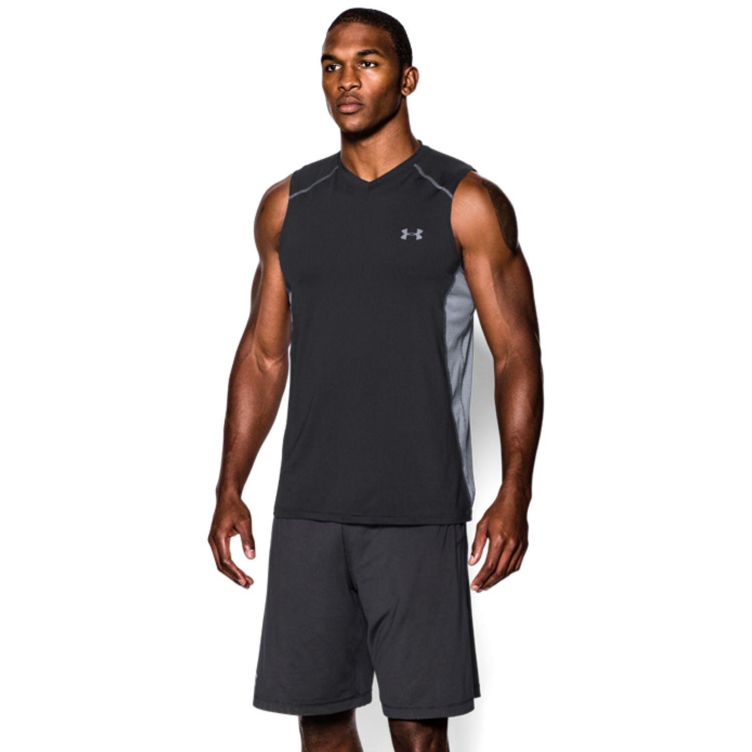 Tielko UNDER ARMOUR Raid SL Black/Grey - OBLEČENIE - 1