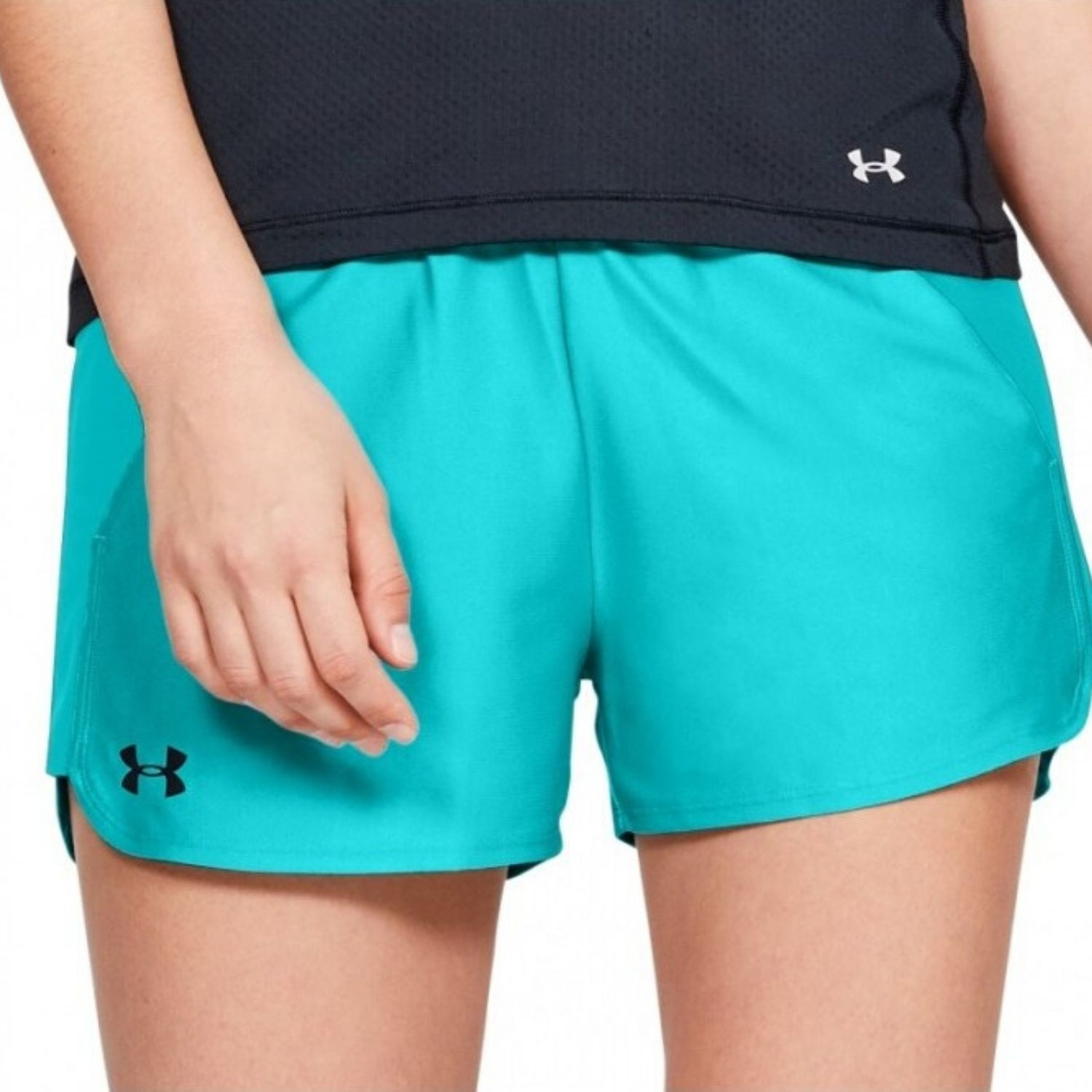 Šortky UNDER ARMOUR Play Up Short 2.0 Turquoise - Dámske kraťasy & šortky & sukne - 2