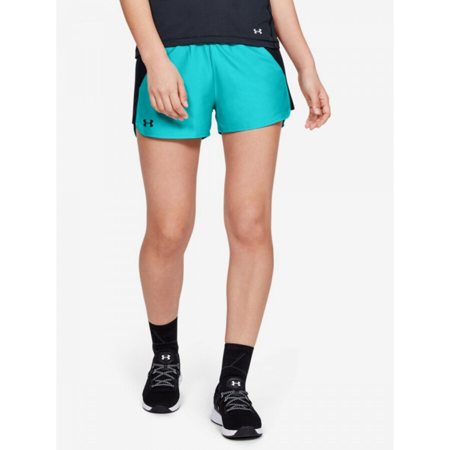 Šortky UNDER ARMOUR Play Up Short 2.0 Turquoise - Dámske kraťasy & šortky & sukne - 1