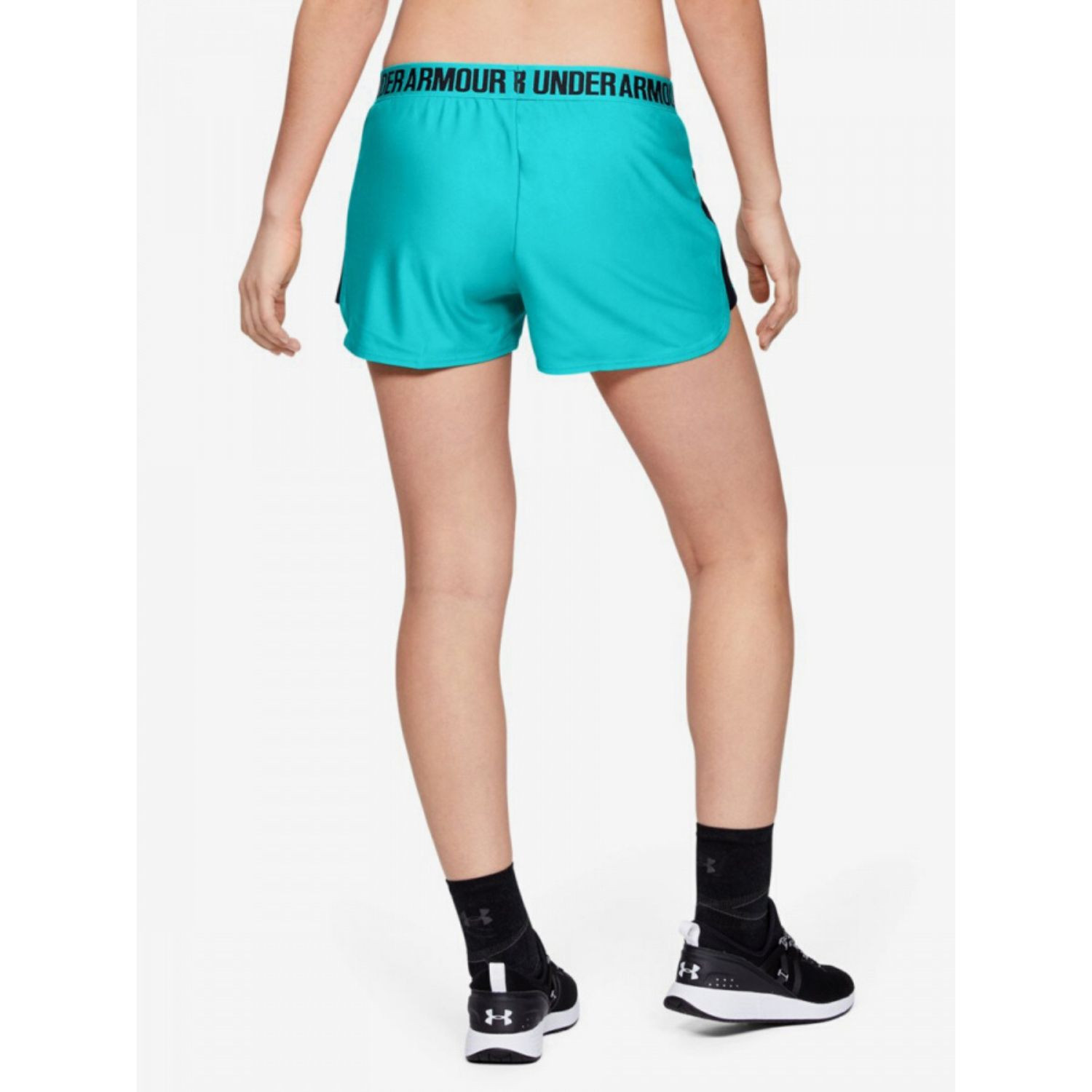 Šortky UNDER ARMOUR Play Up Short 2.0 Turquoise - Dámske kraťasy & šortky & sukne - 4