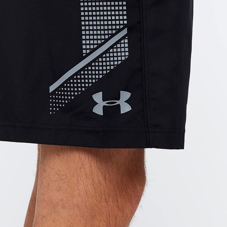 Šortky UNDER ARMOUR Woven Graphic Short Black/Grey - Kraťasy & Šortky - 3