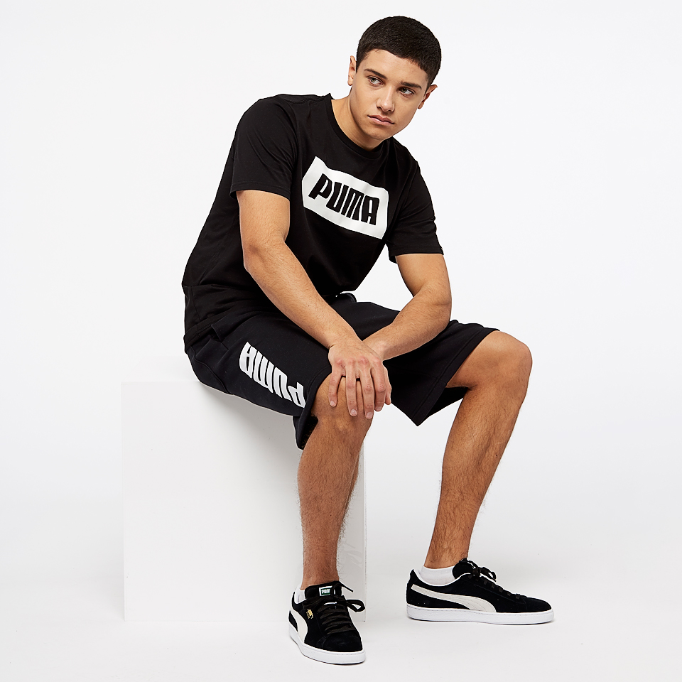 Šortky PUMA Rebel Sweat Black - Kraťasy & Šortky - 4