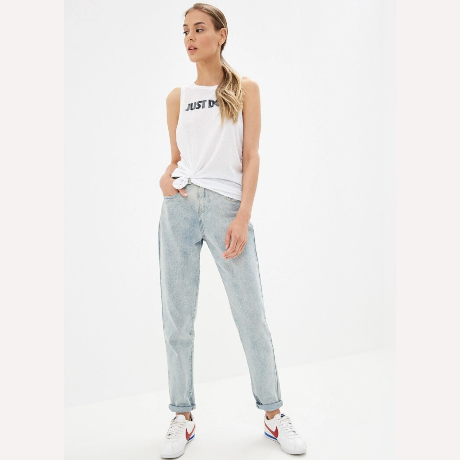 Dámske tielko NIKE Prep JDI White - Dámske oblečenie - 3