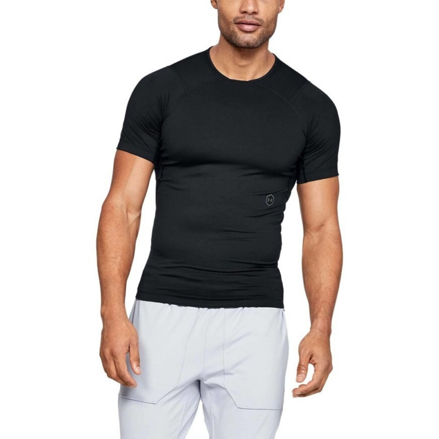 Kompresné tričko UNDER ARMOUR Rush Compression SS Black - OBLEČENIE - 1