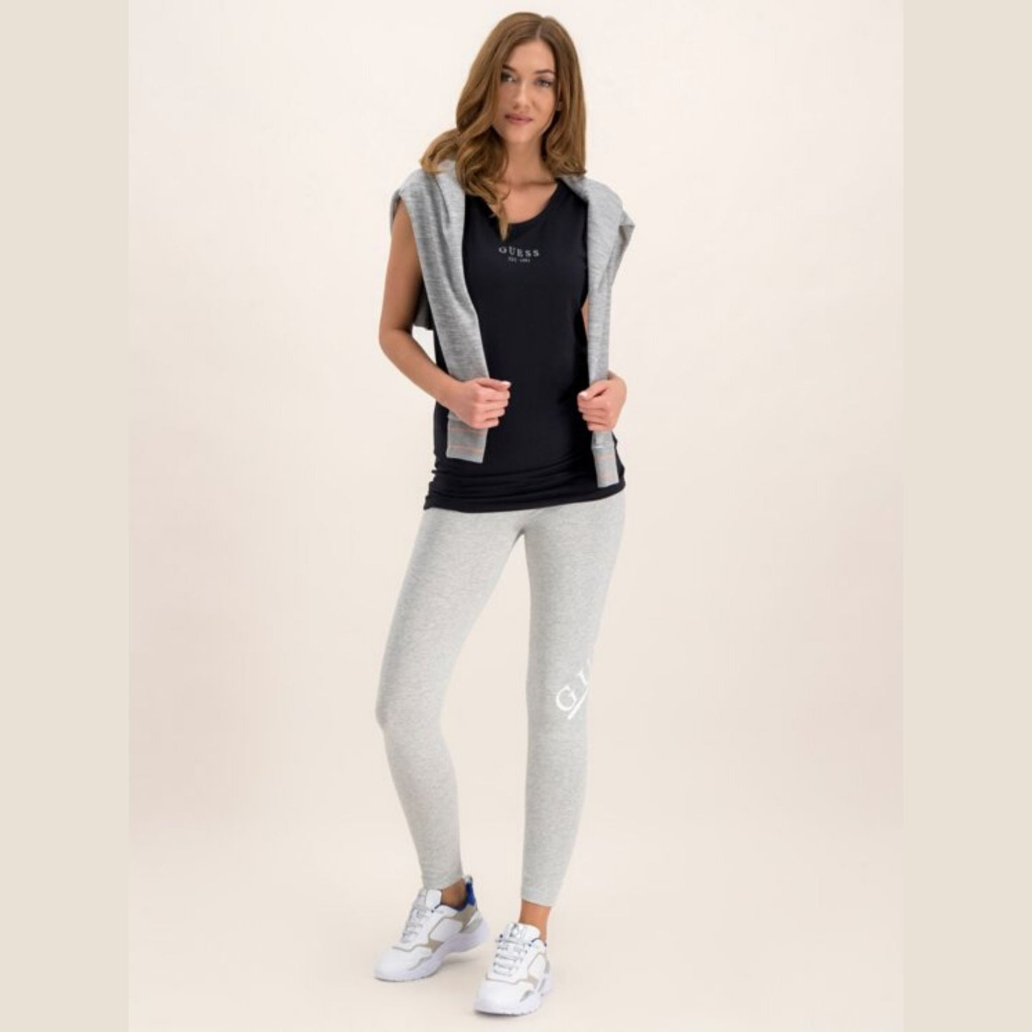 Legíny GUESS Grey/White - Legíny - 4