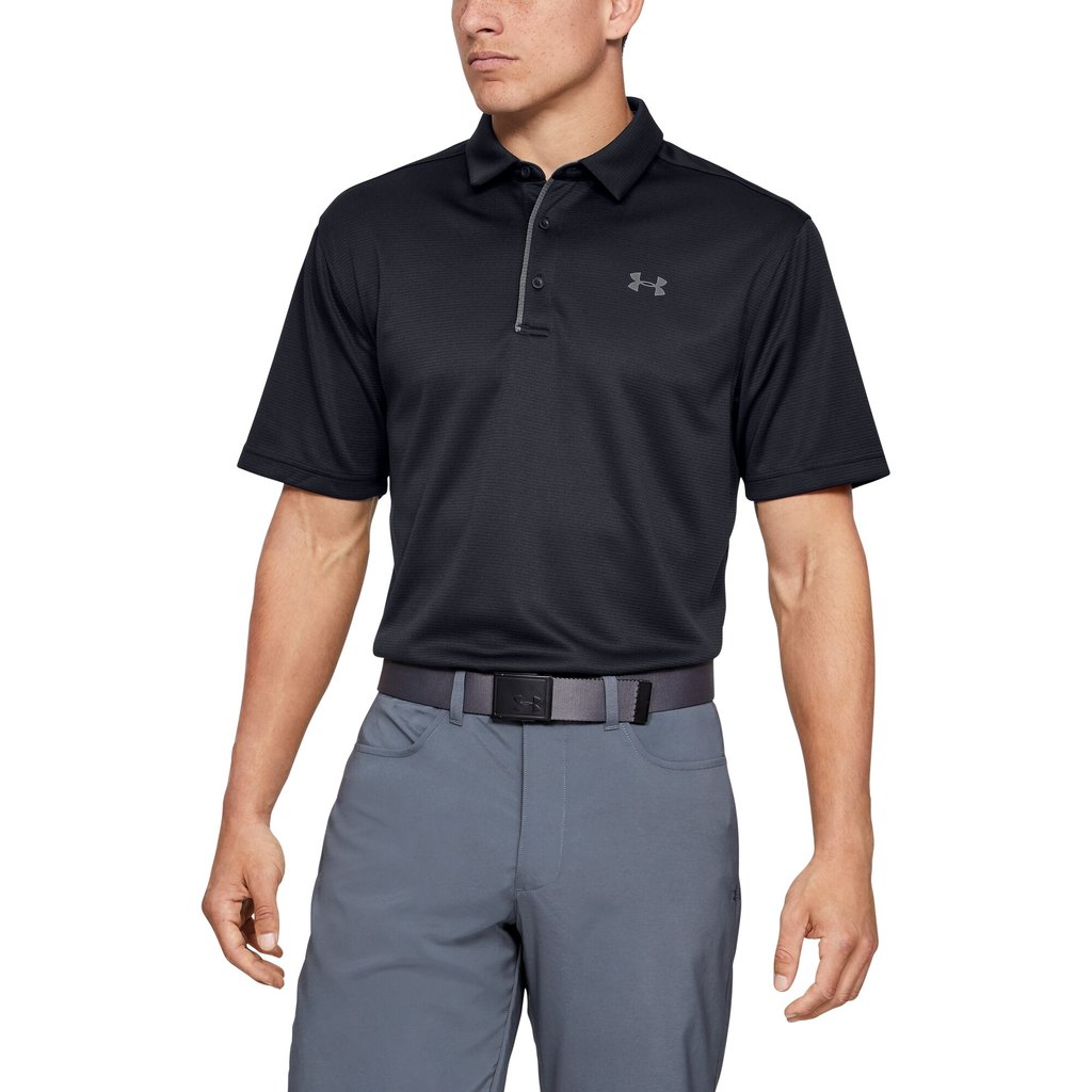Polo tričko UNDER ARMOUR Tech Polo Black - OBLEČENIE - 1