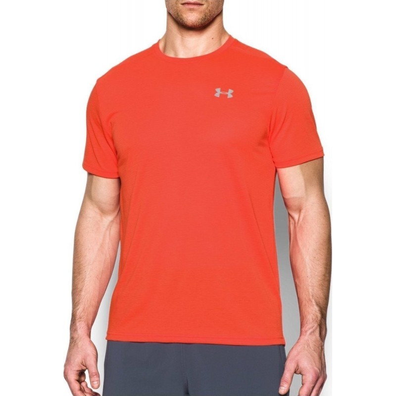 Tričko UNDER ARMOUR Threadborne Streaker SS Orange - OBLEČENIE - 1