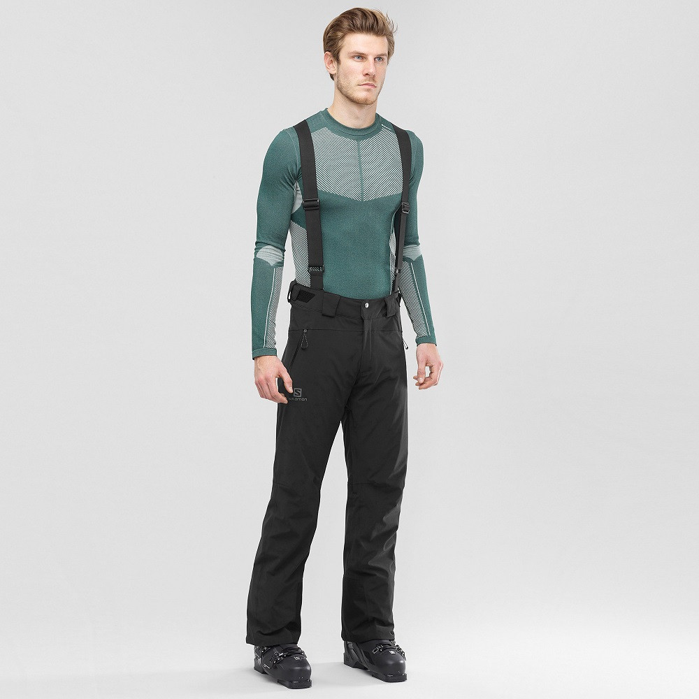 Lyžiarske nohavice SALOMON Iceglory Pant M Black - Lyžiarske nohavice - 1