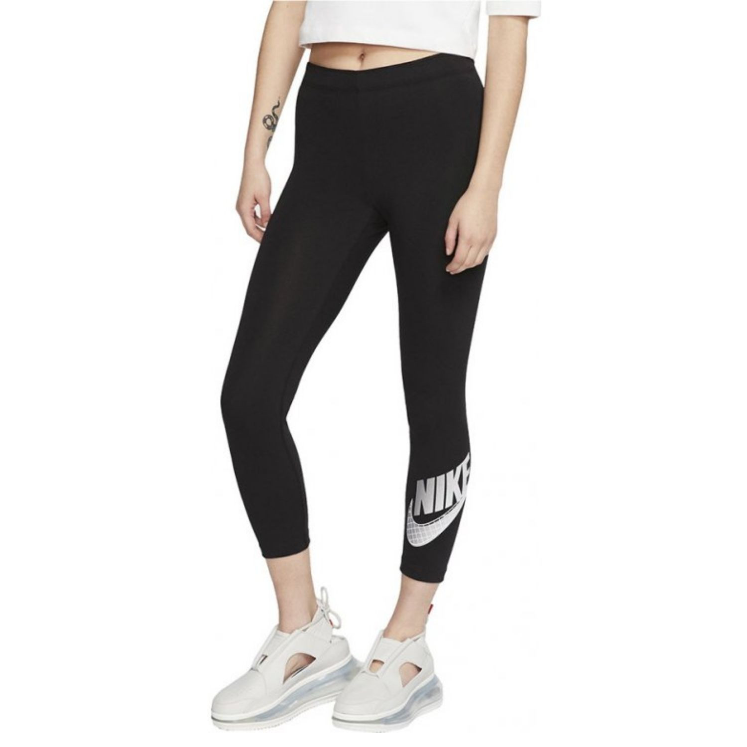 Legíny NIKE NSW Club Crop Futura Black - Legíny - 1