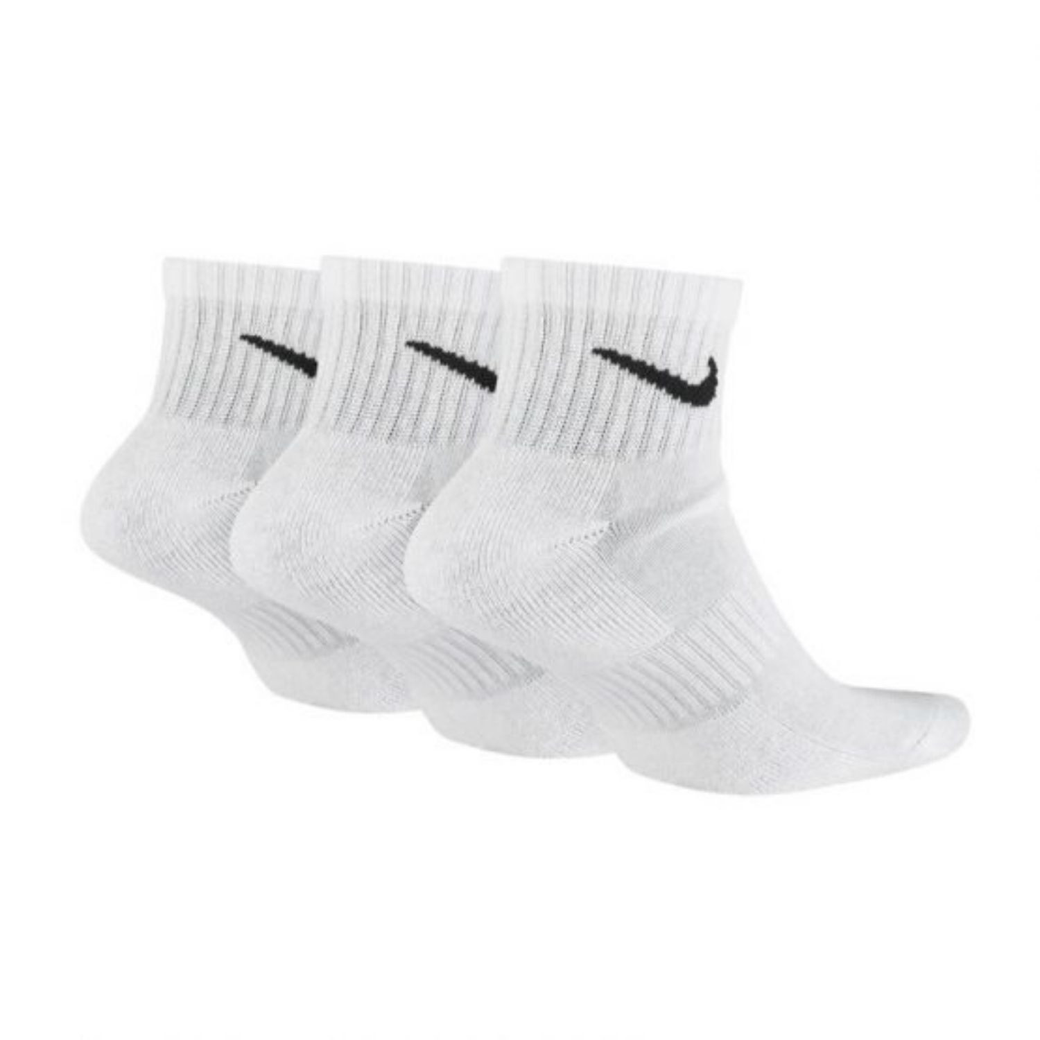 Ponožky NIKE U NK Everyday Cush Ankle 3-Pair White - Ponožky - stredné - 2