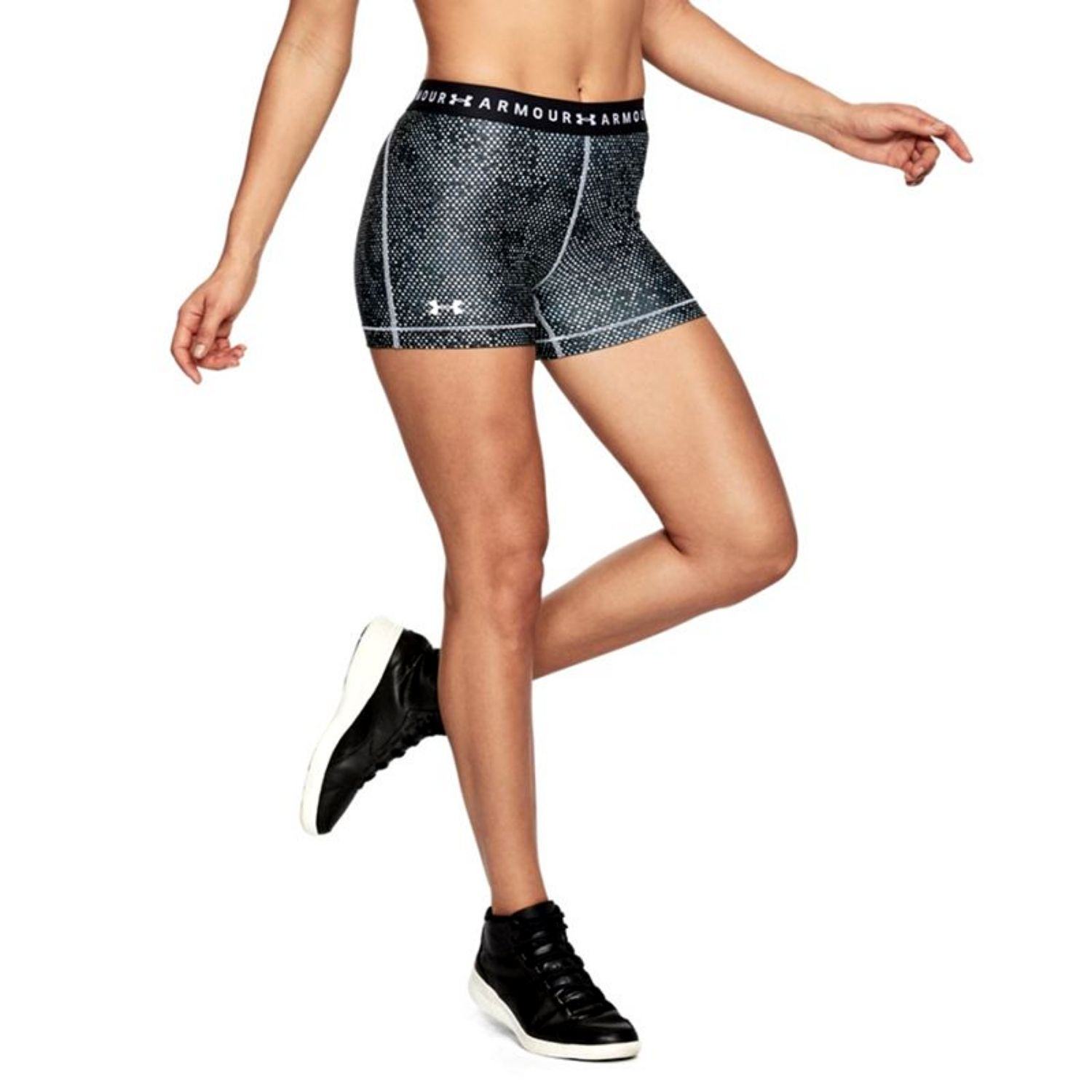 Šortky UNDER ARMOUR Printed Shorty Black - Dámske kraťasy & šortky & sukne - 1