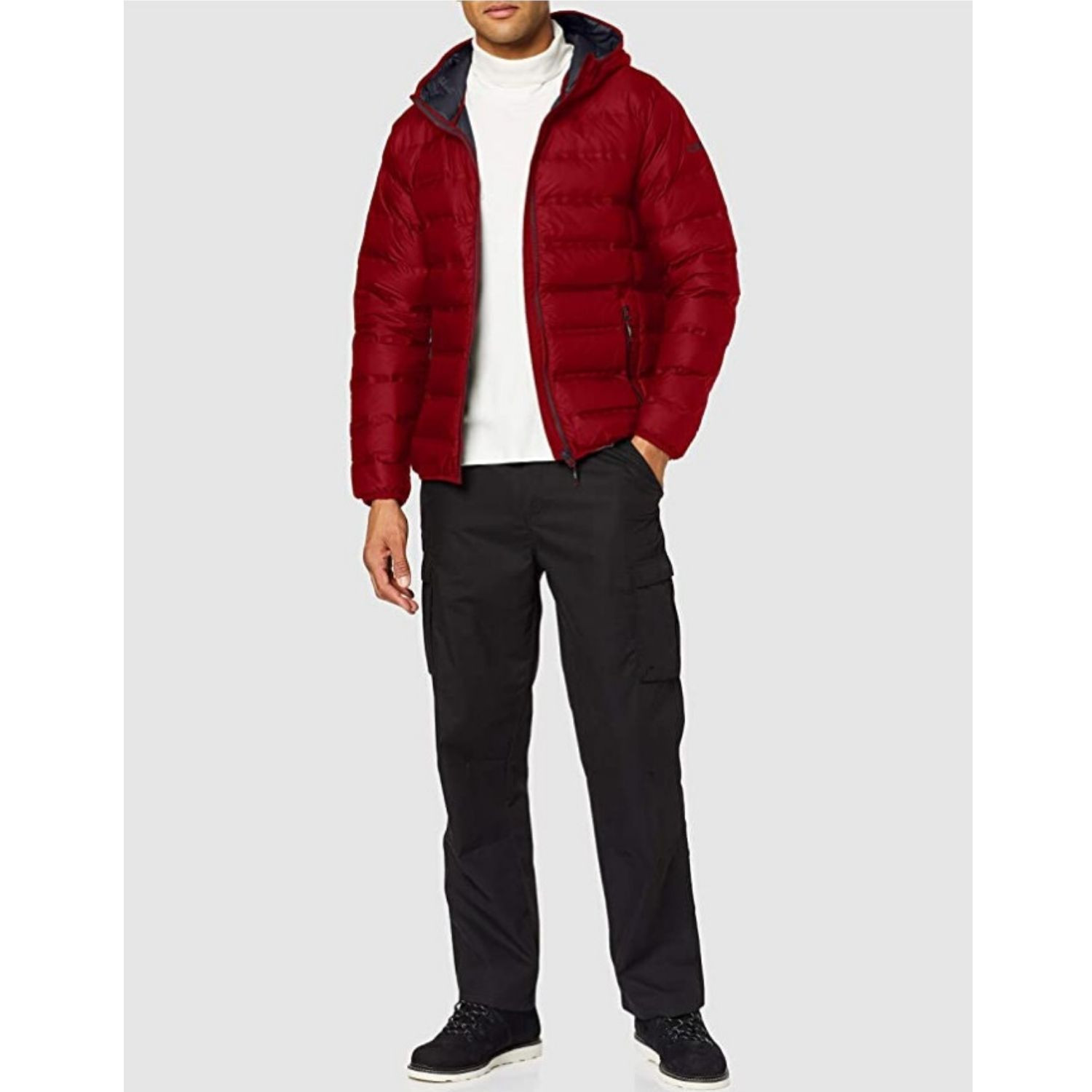 Bunda CAMPAGNOLO Man Jacket Fix Hood Red - Bundy & Vesty - 3