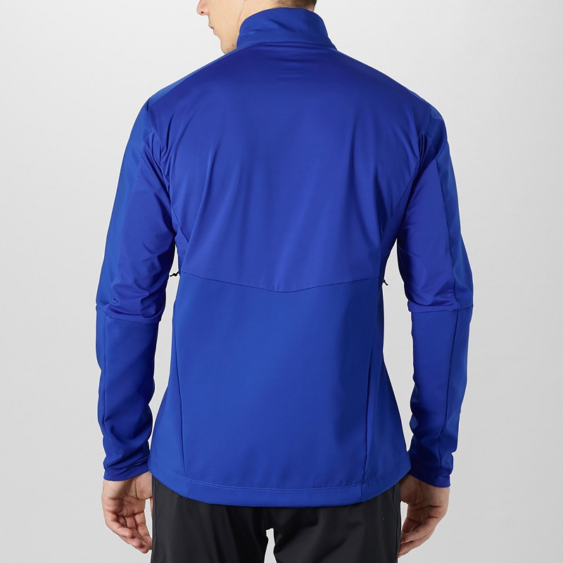 Bunda SALOMON Agile Softshell Jkt M Surf The Web Blue - Bundy na bežky a skialp - 2
