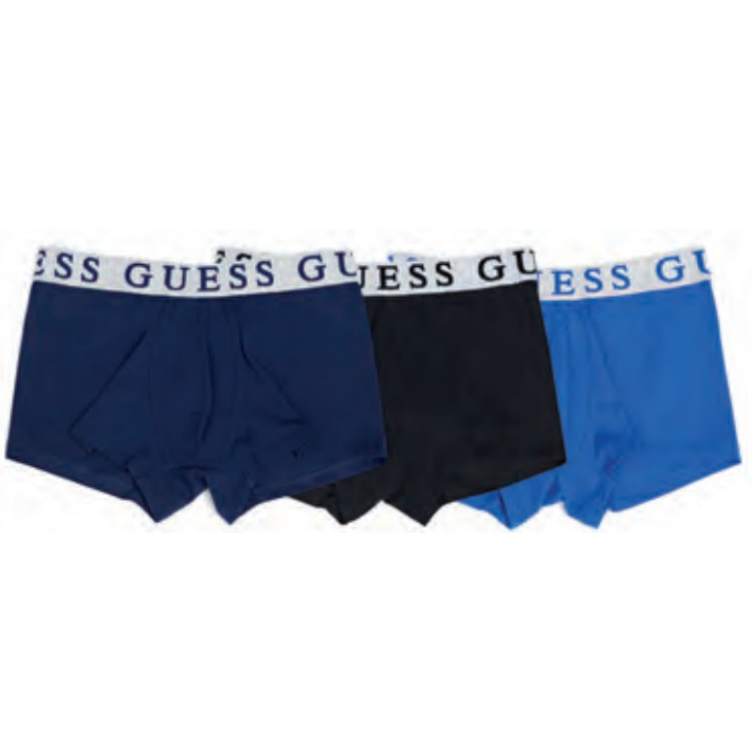 Boxerky GUESS Boxer Trunk 3-Pack Black/Navy/Blue - Spodná bielizeň - 2