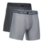 Boxerky UNDER ARMOUR Original Series 6'' 2 Pack Grey