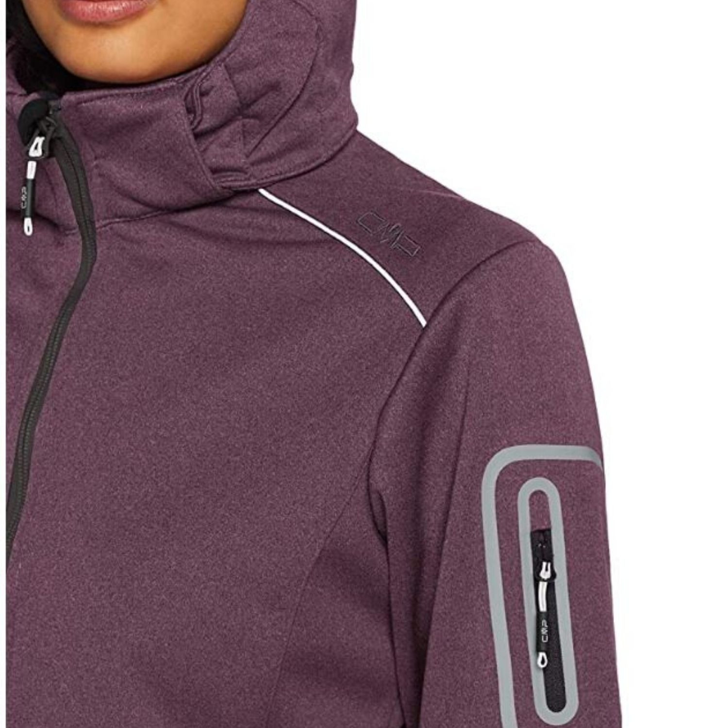 Bunda CAMPAGNOLO Woman Jacket Zip Hood Arabica - Bundy & Overaly & Vesty - 3