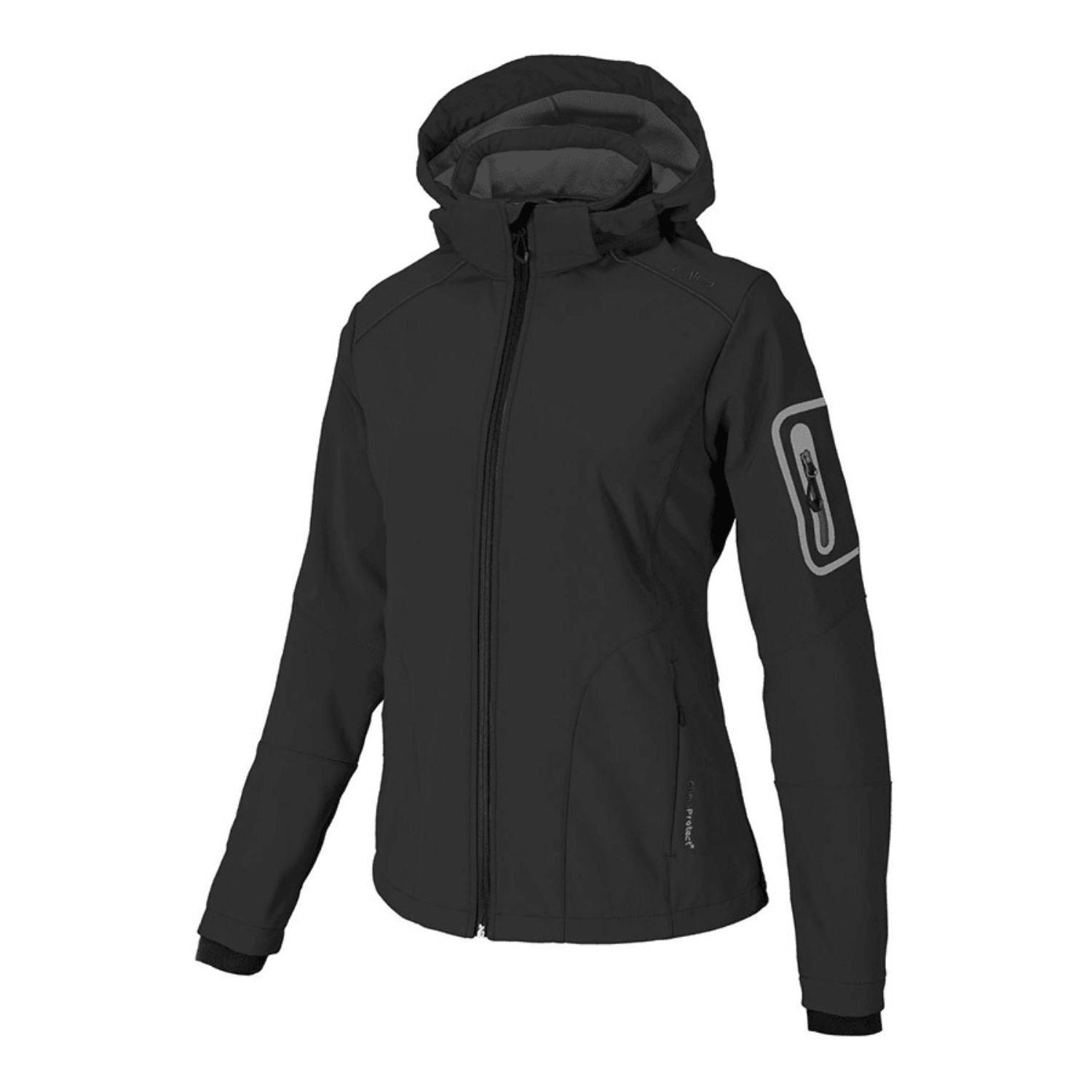 Bunda CAMPAGNOLO Woman Zip Hood Black - Bundy & Overaly & Vesty - 3
