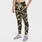 Tepláky NIKE TPR Camo Train Sequoia/Black